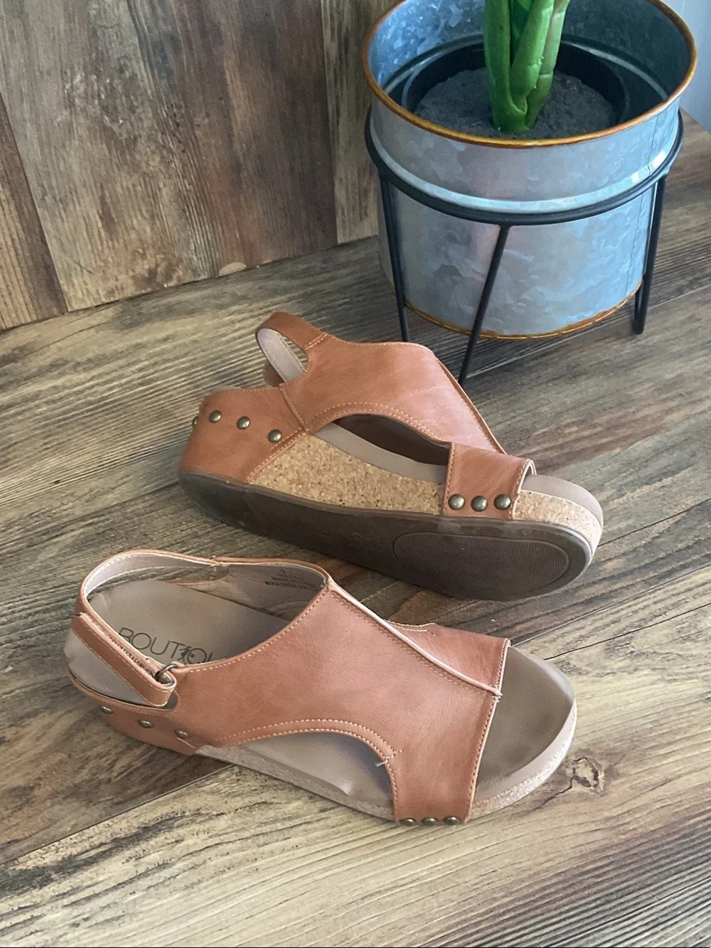 Boutique by Corky's Volta II Slingback Wedge Sandals 7